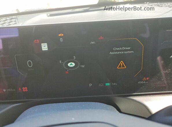 5XYAEFS50TG018322 2026 KIA EV9 White Instrument cluster view
