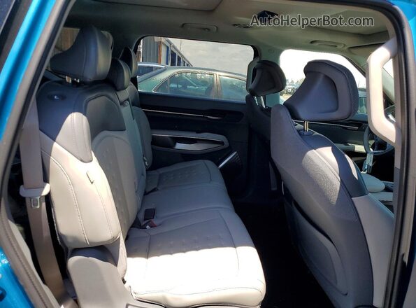 5XYAFFS53TG006033 2026 KIA EV9 Blue Rear seats view