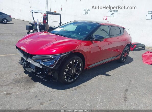 5XYC4DJC6SG010112 2025 KIA EV6 Оранжевый Передняя левая четверть