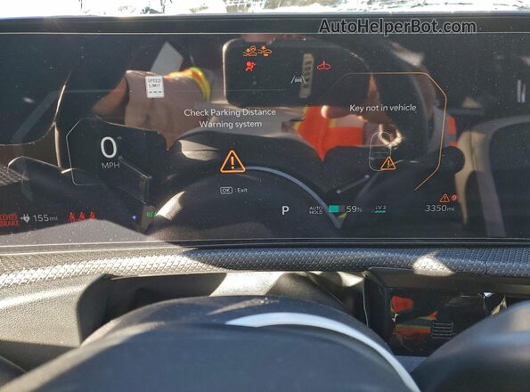 5XYC4DJCXSG009013 2025 KIA EV6 Black Vista del cuadro de instrumentos