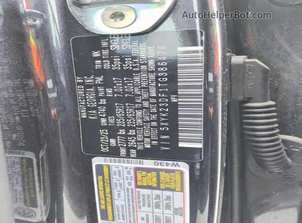5XYK23DF1TG386476 2026 KIA SPORTAGE Gray 360 interior view
