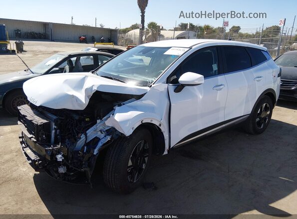 5XYK23DF2TG345614 2026 KIA SPORTAGE White წინა მარცხენა ხედი სამი მეოთხედიდან