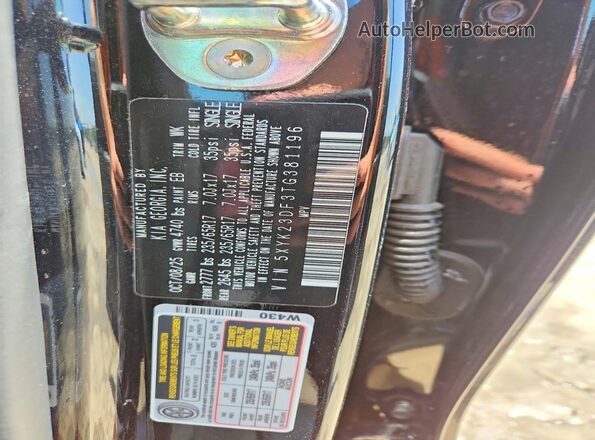 5XYK23DF3TG381196 2026 KIA SPORTAGE Black ძრავის განყოფილების ხედი