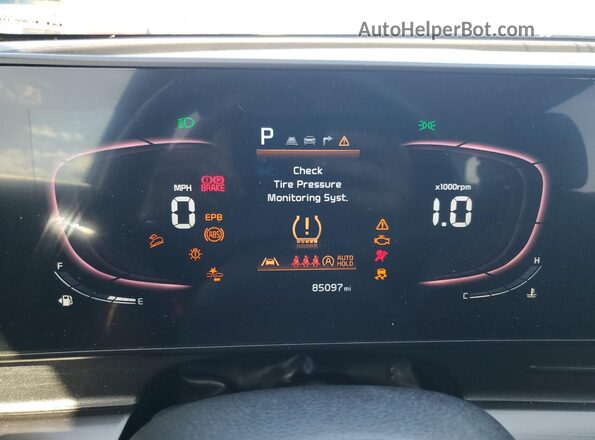 5XYK33AFXPG034312 2023 KIA SPORTAGE Blue Вид щитка приладів
