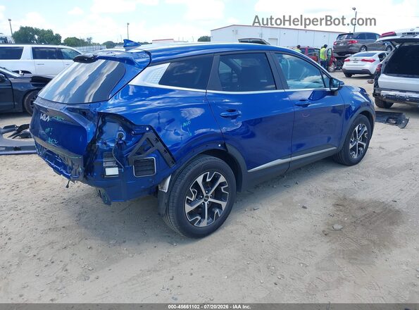 5XYK33DF3RG142608 2024 KIA SPORTAGE Blue Rear right