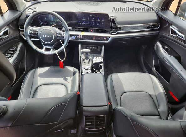 5XYK33DF3SG239653 2025 KIA SPORTAGE Black Dashboard view