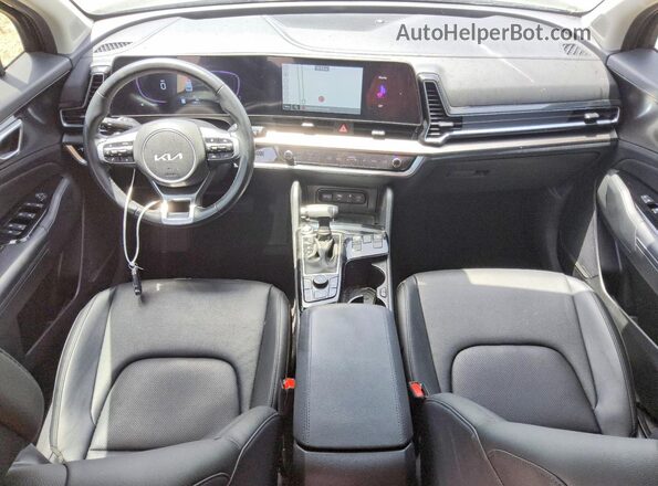 5XYK33DF7SG302916 2025 KIA SPORTAGE Black Dashboard view