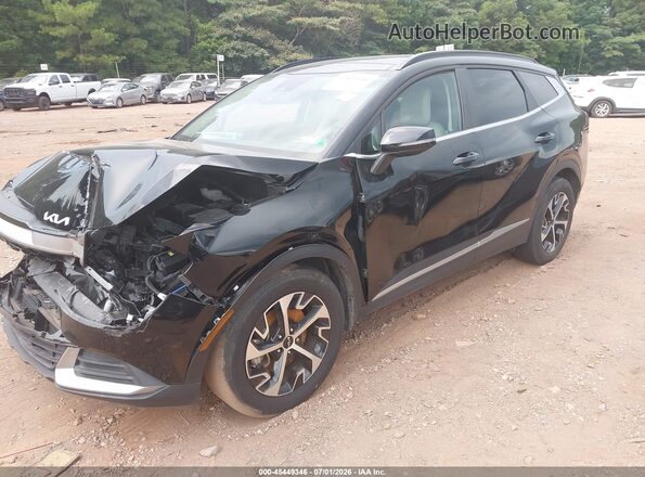 5XYK33DF8SG238420 2025 KIA SPORTAGE Black წინა მარცხენა ხედი სამი მეოთხედიდან