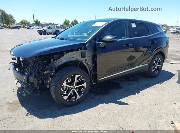5XYK33DF8SG275984 2025 KIA SPORTAGE Black Առջևի ձախ երեք քառորդ տեսարան
