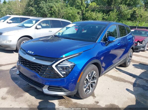 5XYK33DF9SG240516 2025 KIA SPORTAGE Blue წინა მარცხენა ხედი სამი მეოთხედიდან
