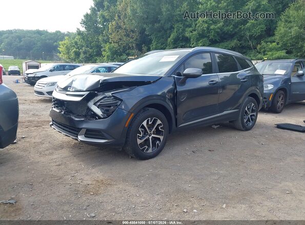 5XYK3CDF4RG145257 2024 KIA SPORTAGE Gray Առջևի ձախ երեք քառորդ տեսարան