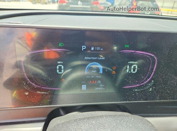 5XYK3CDF9RG175953 2024 KIA SPORTAGE White Instrument cluster view