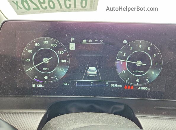 5XYK43AF0PG058972 2023 KIA SPORTAGE Gray ხელსაწყოთა პანელის ხედი