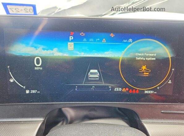 5XYK43DF7RG206761 2024 KIA SPORTAGE Gray Вид щитка приладів