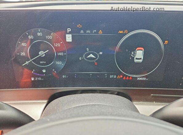 5XYK43DFXSG238142 2025 KIA SPORTAGE White Вид щитка приладів