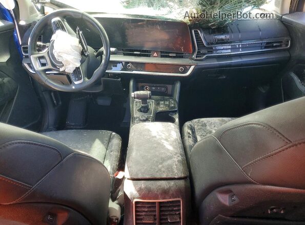 5XYK53AF2PG122071 2023 KIA SPORTAGE Blue Vista del salpicadero