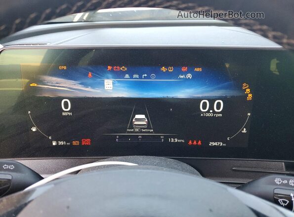 5XYK53AF9PG030052 2023 KIA SPORTAGE Black Instrument cluster view