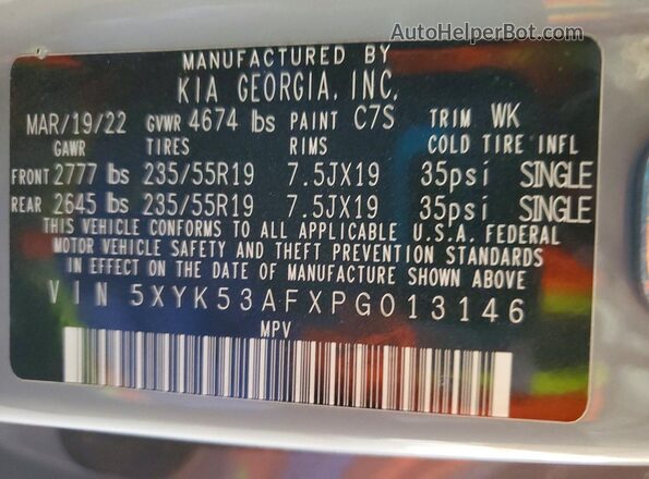 5XYK53AFXPG013146 2023 KIA SPORTAGE Gray Engine compartment view