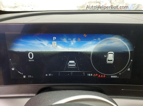 5XYK5CDF2SG280592 2025 KIA SPORTAGE Gray ხელსაწყოთა პანელის ხედი