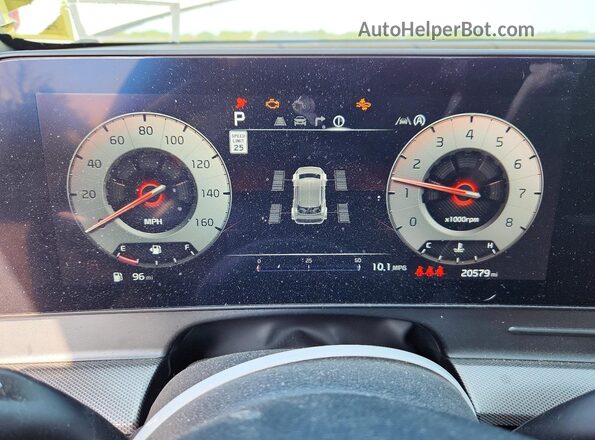 5XYK5CDF5SG314251 2025 KIA SPORTAGE Gray Instrument cluster view