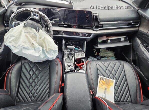 5XYK6CAF0PG048694 2023 KIA SPORTAGE Charcoal Вид панелі приладів