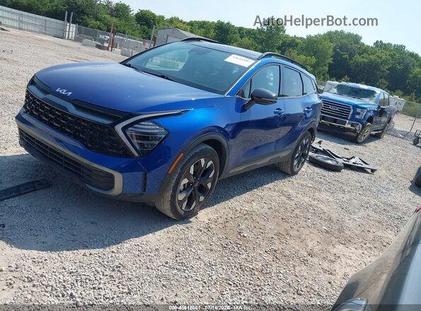 5XYK6CDF1RG167515 2024 KIA SPORTAGE Blue Առջևի ձախ երեք քառորդ տեսարան