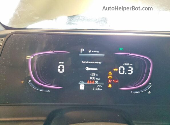 5XYK6CDF1RG179566 2024 KIA SPORTAGE Green Instrument cluster view