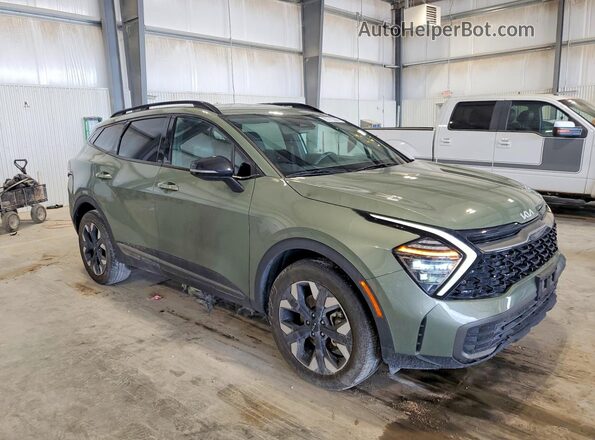 5XYK6CDF1RG179566 2024 KIA SPORTAGE Green Front right