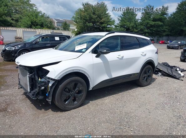 5XYK6CDF1SG274280 2025 KIA SPORTAGE White წინა მარცხენა ხედი სამი მეოთხედიდან