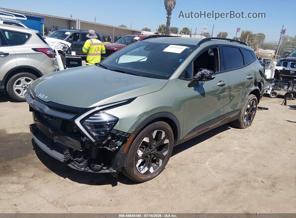 5XYK6CDF4RG179240 2024 KIA SPORTAGE Зеленый Передняя левая четверть