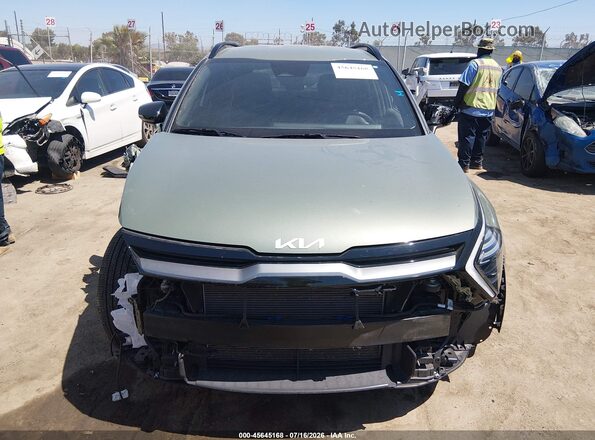 5XYK6CDF4RG179240 2024 KIA SPORTAGE Зеленый Вид щитка приборов