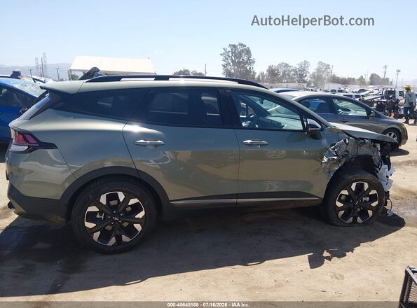 5XYK6CDF4RG179240 2024 KIA SPORTAGE Зеленый Вид задней части салона