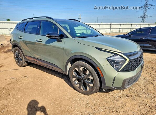 5XYK6CDF5RG186696 2024 KIA SPORTAGE Зеленый Передняя правая четверть