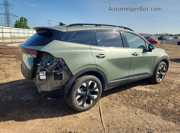 5XYK6CDF5RG186696 2024 KIA SPORTAGE Зеленый Задняя правая четверть