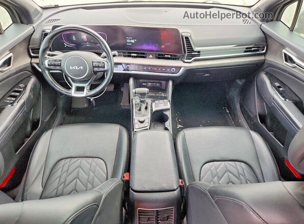 5XYK6CDF5RG205232 2024 KIA SPORTAGE Зеленый Вид панели приборов