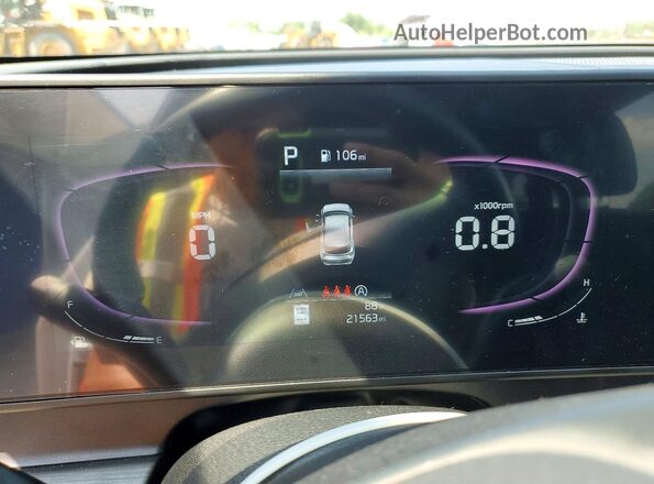 5XYK6CDF6RG155103 2024 KIA SPORTAGE White Instrument cluster view