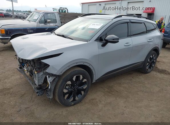 5XYK6CDF7RG209864 2024 KIA SPORTAGE Gray Առջևի ձախ երեք քառորդ տեսարան