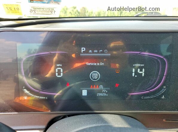 5XYK6CDF9RG149182 2024 KIA SPORTAGE Gray Widok zestawu wskaźników