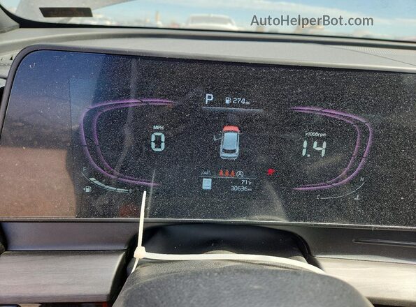 5XYK6CDF9RG154401 2024 KIA SPORTAGE Black Instrument cluster view