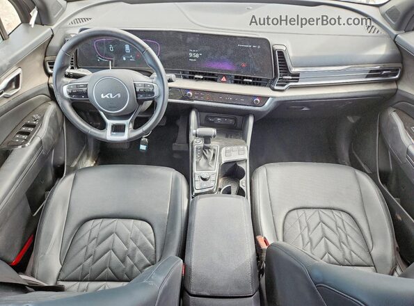 5XYK6CDF9RG154401 2024 KIA SPORTAGE Black Dashboard view