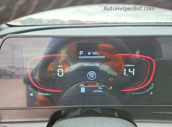 5XYK6CDF9RG156701 2024 KIA SPORTAGE Gray ხელსაწყოთა პანელის ხედი