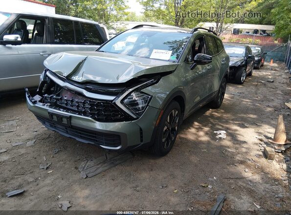 5XYK6CDF9RG164989 2024 KIA SPORTAGE Green Առջևի ձախ երեք քառորդ տեսարան