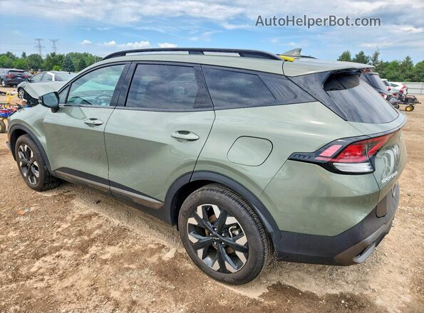 5XYK6CDFXRG214699 2024 KIA SPORTAGE Green Trasero izquierdo