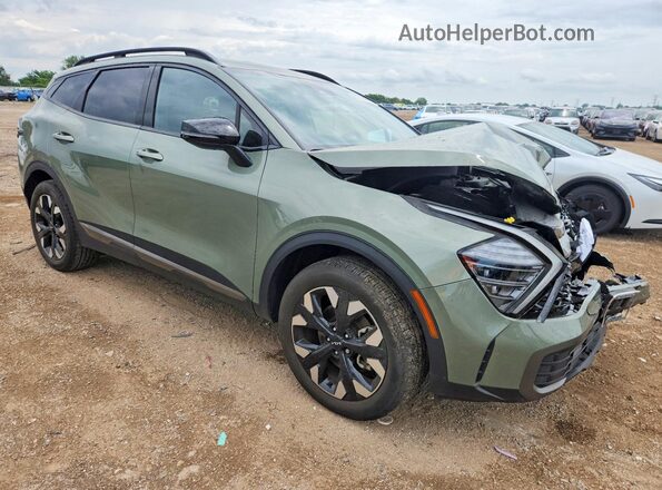5XYK6CDFXRG214699 2024 KIA SPORTAGE Green Delantero derecho