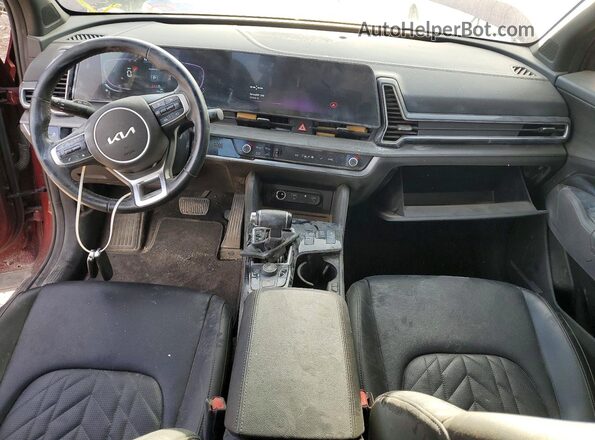 5XYK6CDFXSG304764 2025 KIA SPORTAGE Burgundy Widok deski rozdzielczej