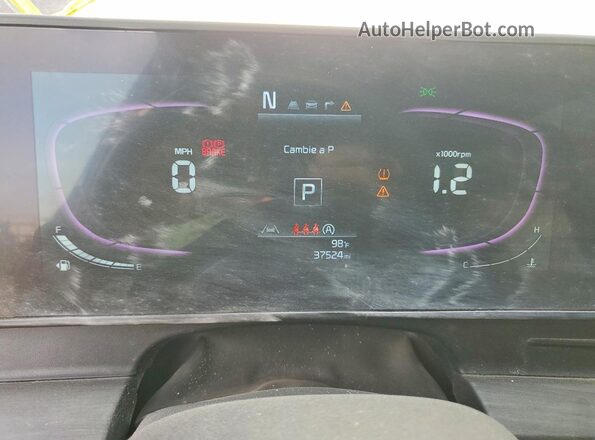 5XYK6CDFXSG304764 2025 KIA SPORTAGE Burgundy Widok zestawu wskaźników