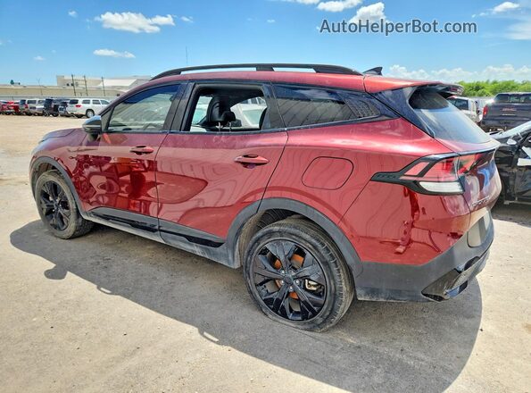 5XYK6CDFXSG304764 2025 KIA SPORTAGE Burgundy Tył lewy