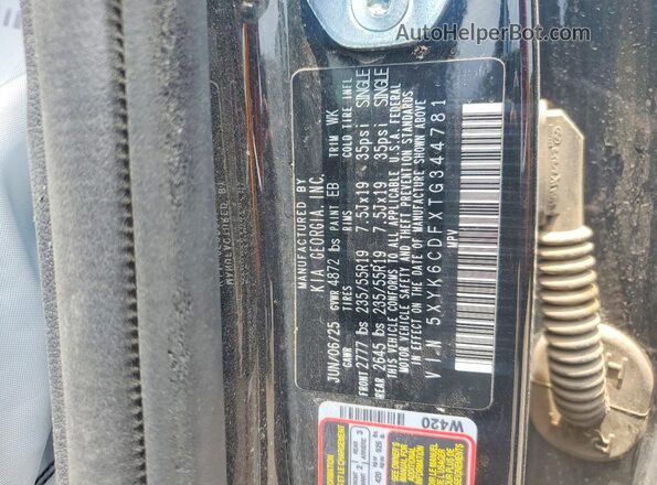 5XYK6CDFXTG344781 2026 KIA SPORTAGE Black Widok wnętrza 360 stopni
