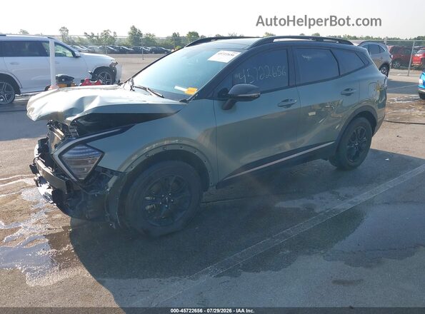 5XYK7CAF1PG107328 2023 KIA SPORTAGE Зеленый Передняя левая четверть