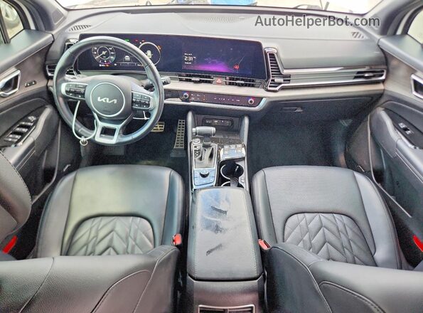 5XYK7CAF2PG088336 2023 KIA SPORTAGE White Widok deski rozdzielczej